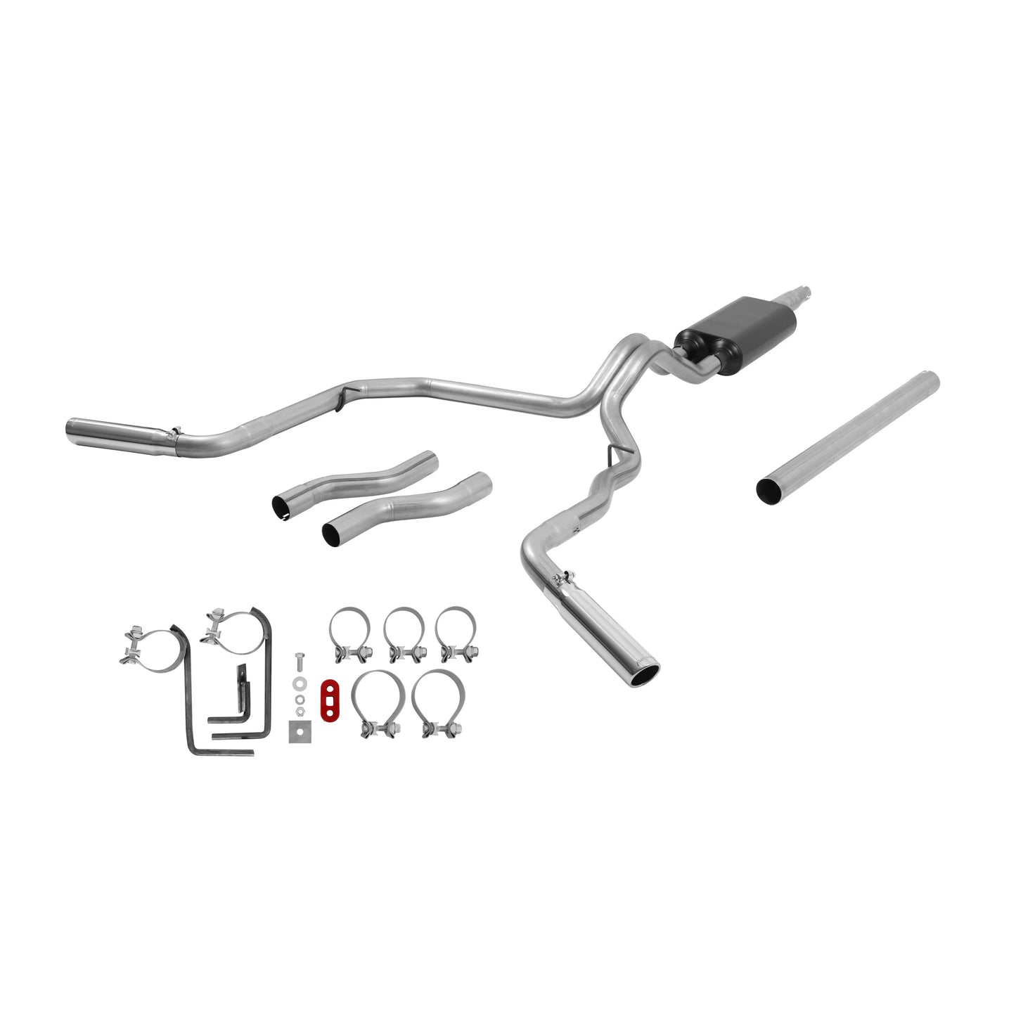 Flowmaster American Thunder 3" Dual Exit Cat-Back Exhaust - 1987-1996 Ford F-Series