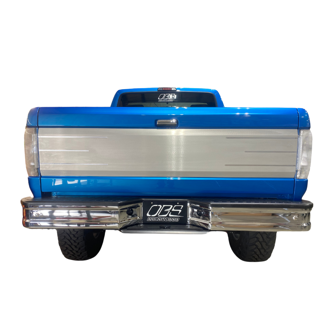 OBS Solutions Tailgate Panel with 3 Machined lines - 1987-1997 Ford F-Series