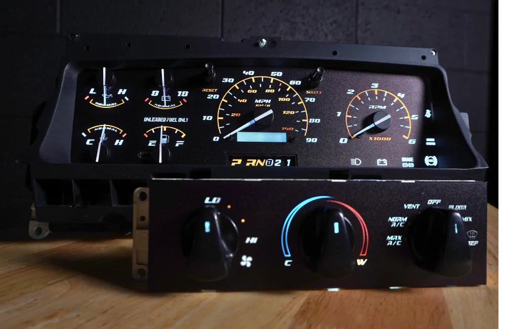 92-96 Cluster Faceplate Kit - XLT Sport - Gas