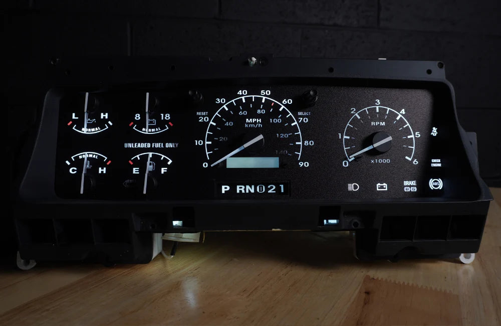 92-96 Cluster Faceplate Kit - XLT Original - Gas