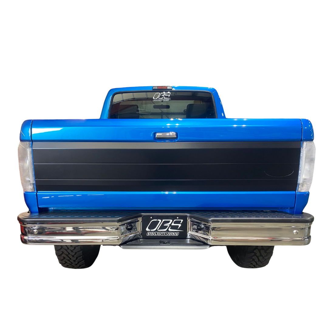 OBS Solutions Tailgate Panel Oval with Two Lines - 1987-1997 Ford F-Series