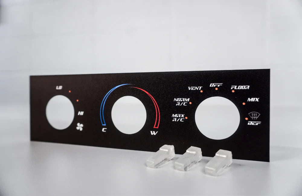 92-96 Cluster Faceplate Kit - XLT Sport - Gas