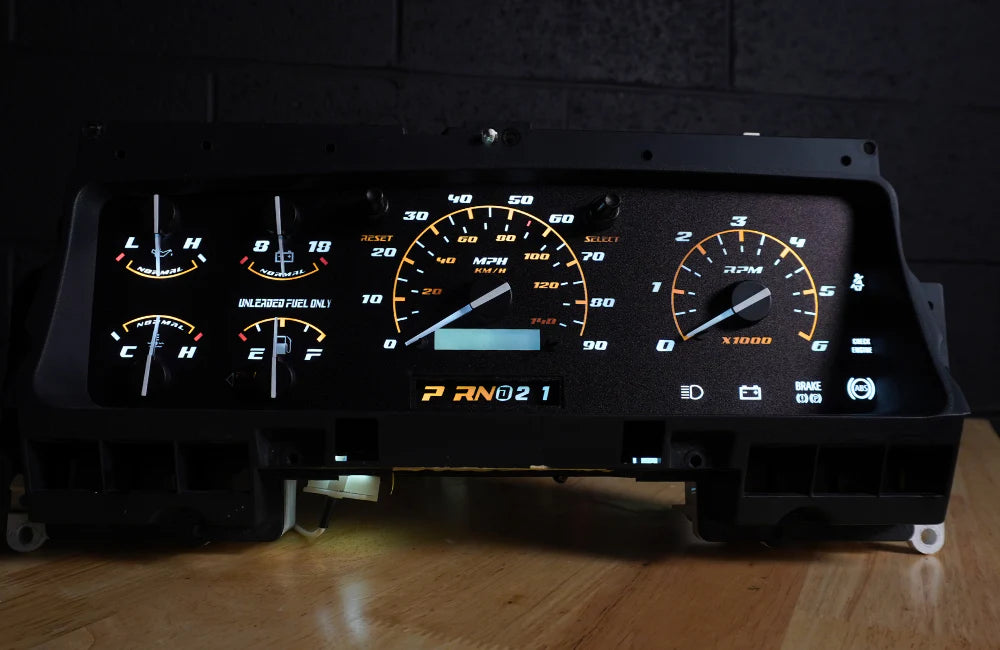 92-96 Cluster Faceplate Kit - XLT Sport - Gas