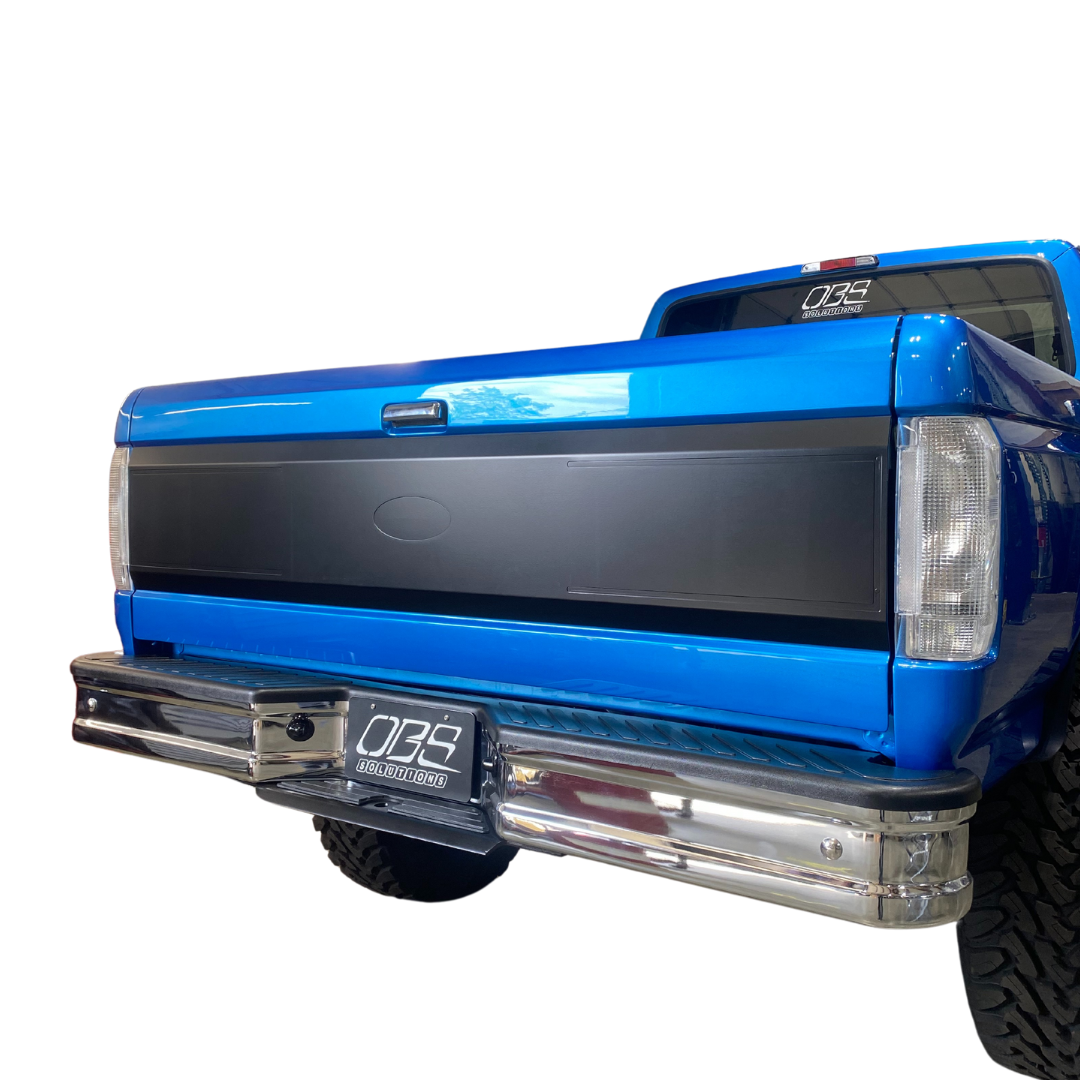OBS Solutions Tailgate Panel With Machined Oval - 1987-1997 Ford F-Series