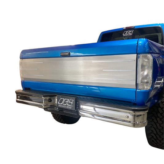 OBS Solutions Tailgate Panel with 3 Machined lines - 1987-1997 Ford F-Series