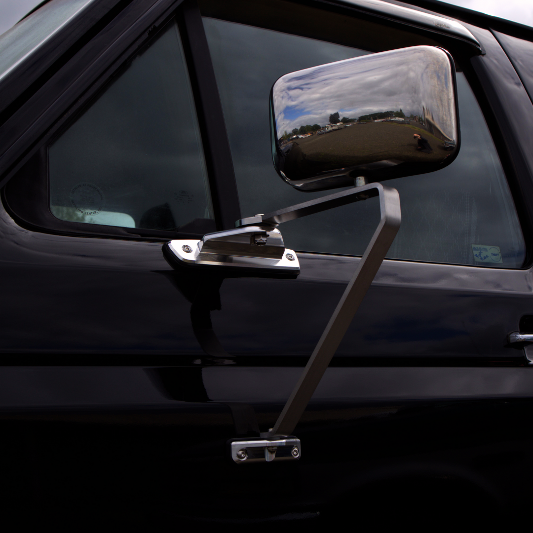OBS Solutions Sport Mirror to Swing Lock Conversion Kit - 1992-1997 Ford F-Series/Bronco