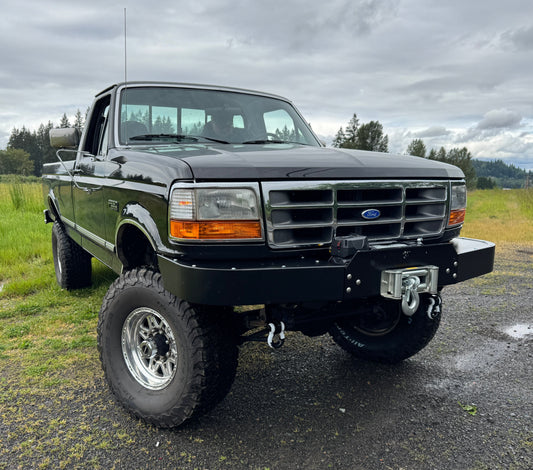 Engineered Vintage ‘GOAT' winch bumper - 1987-1997 Ford F-Series