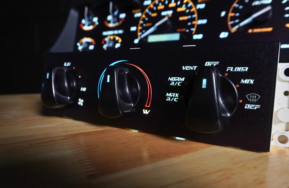 92-96 Cluster Faceplate Kit - XLT Sport - Gas