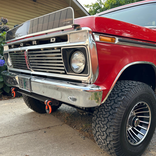 Engineered Vintage Shackle Bracket Tow Hooks - 1967-1977 Ford F-Series