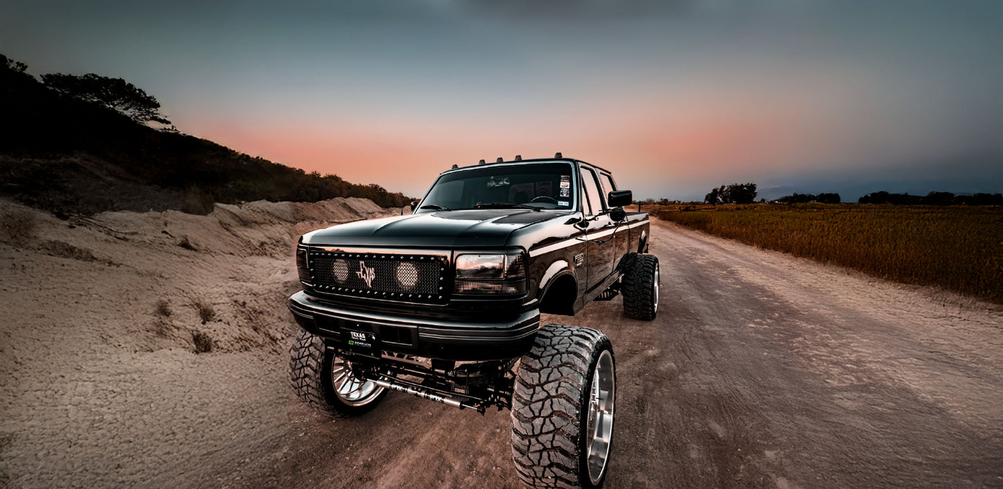 Complete Performance Paintable Headlight Bezels - 1992-1997 Ford F-Series & Bronco