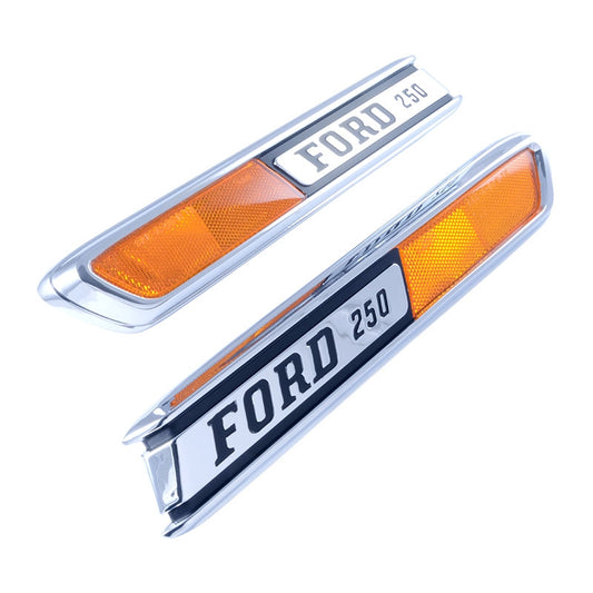 Hood Side Emblems - 1968-1972 Ford F-Series