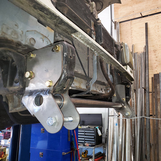 2" Front Shackle Reversal SUPER DUTY AXLE CONVERSION - 1985-1991 Ford F-Series