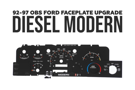 92-97 Cluster Faceplate Kit - XLT Modern - Diesel