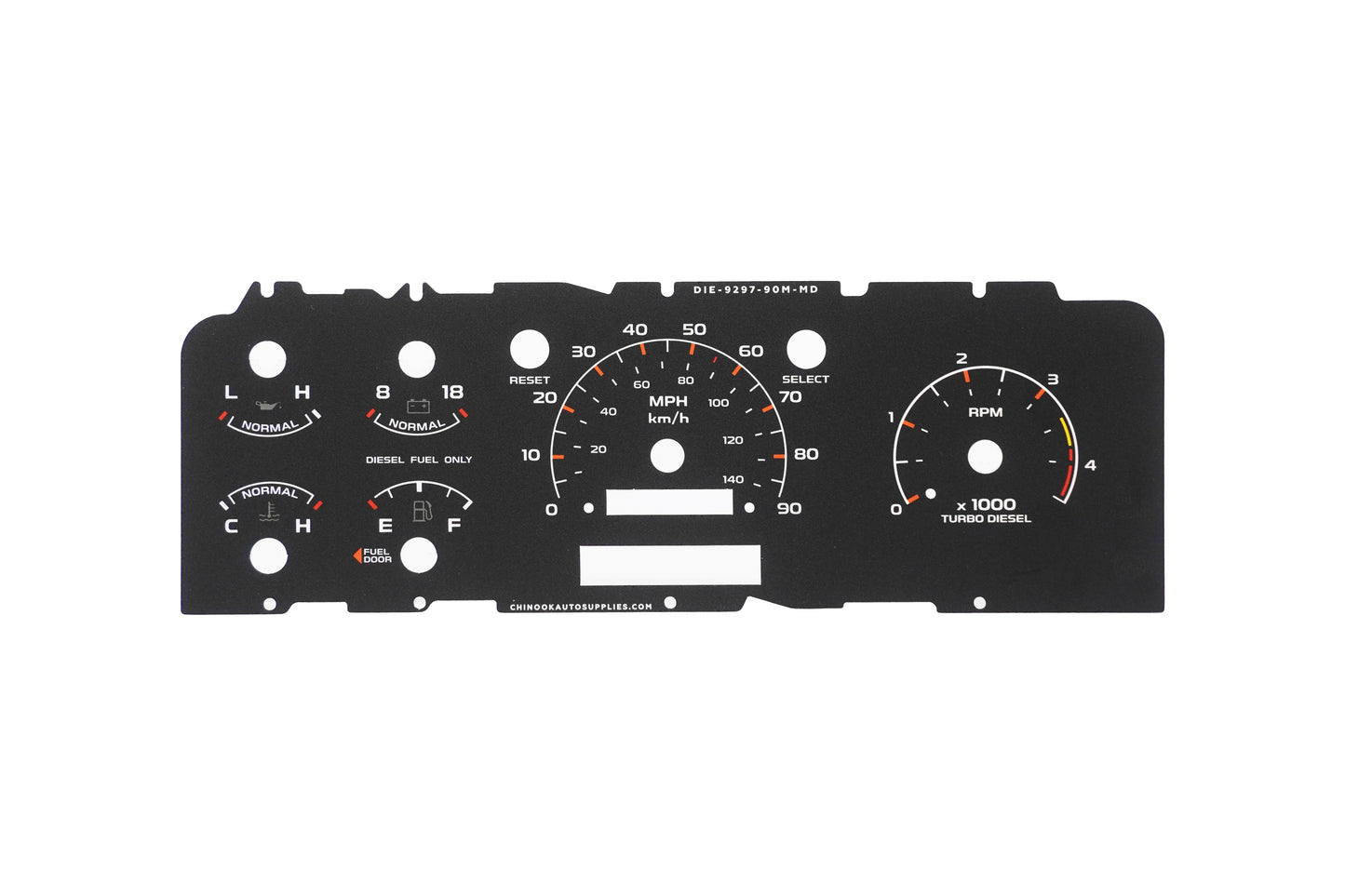 92-97 Cluster Faceplate Kit - XLT Modern - Diesel