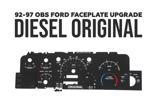 92-97 Cluster Faceplate Kit - XLT Original - Diesel