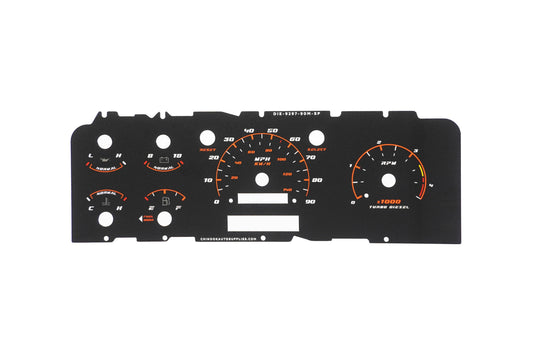 Cluster Faceplate Kit - XLT Sport - Diesel - 1992-1997 Ford F-Series