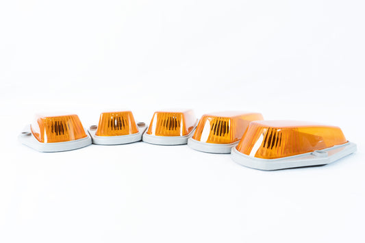 BLEM- Complete Performance Amber Cab Light Kit - Dark Gray Base - 1973-1997 Ford F-Series