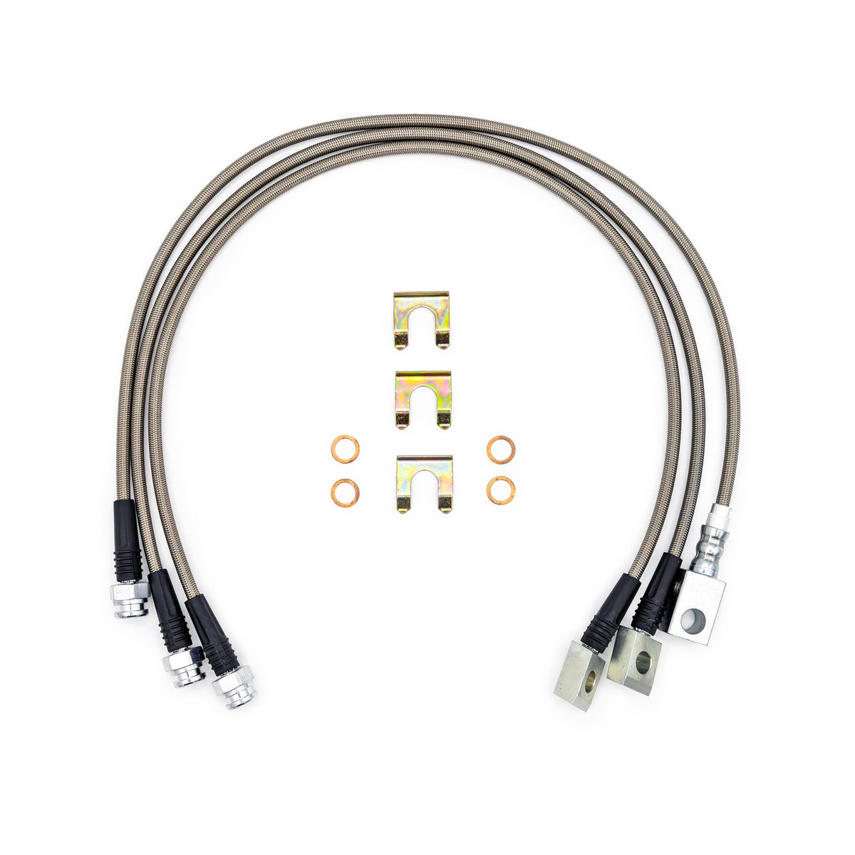 Front and Rear Extended Stainless Brake Line Kit