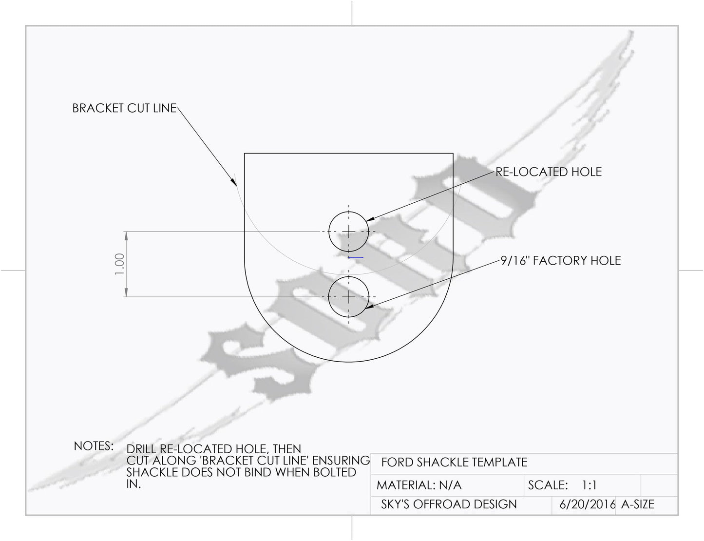 2" Front Shackle Reversal (OBS Spring) - 1985-1991 Ford F-Series