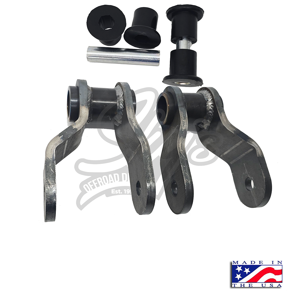 Front Shackle Reversal Shackles - 1980-1997 Ford F-Series/Bronco