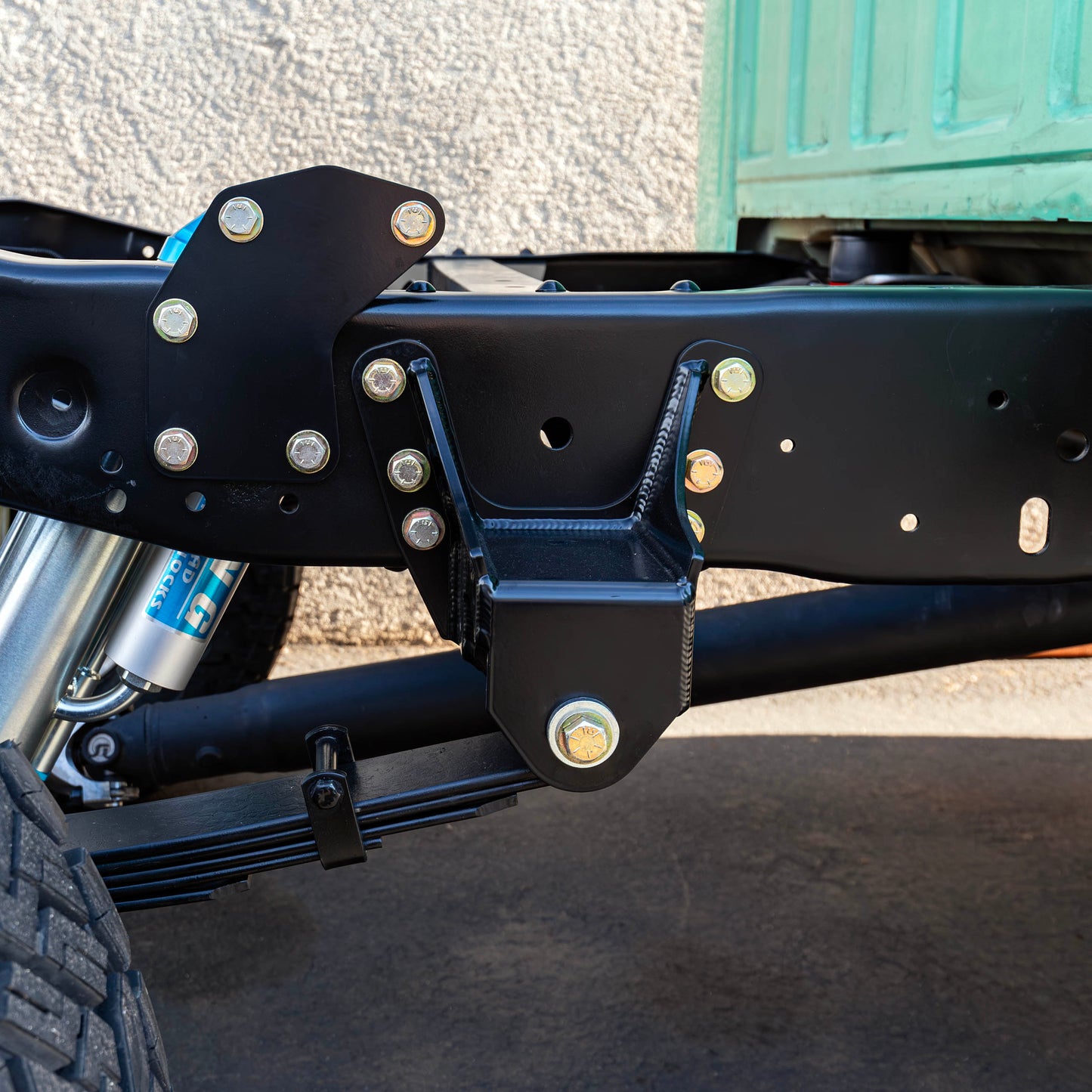 Desolate Motorsports Fabricated Leaf Spring Front Mount - 1980-1997 Ford F250/F350