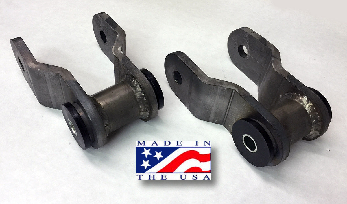 Front Shackle Reversal Shackles - 1980-1997 Ford F-Series/Bronco
