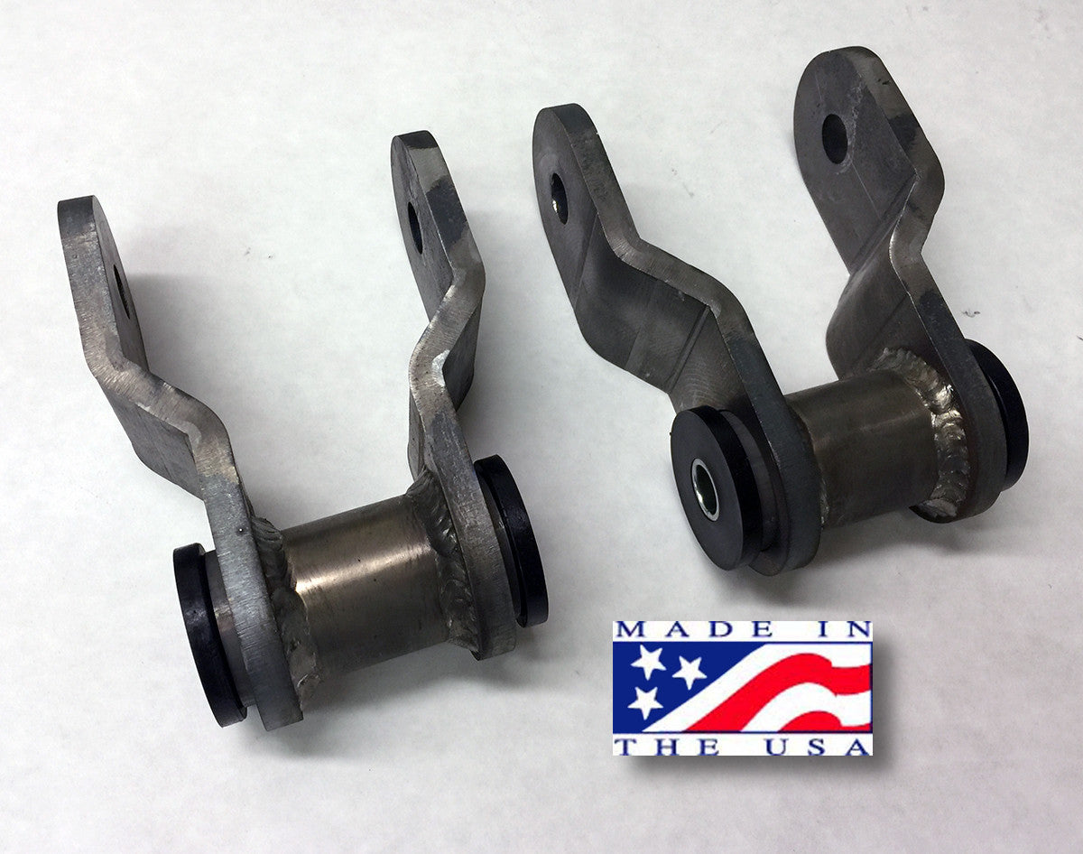 Front Shackle Reversal Shackles - 1980-1997 Ford F-Series/Bronco