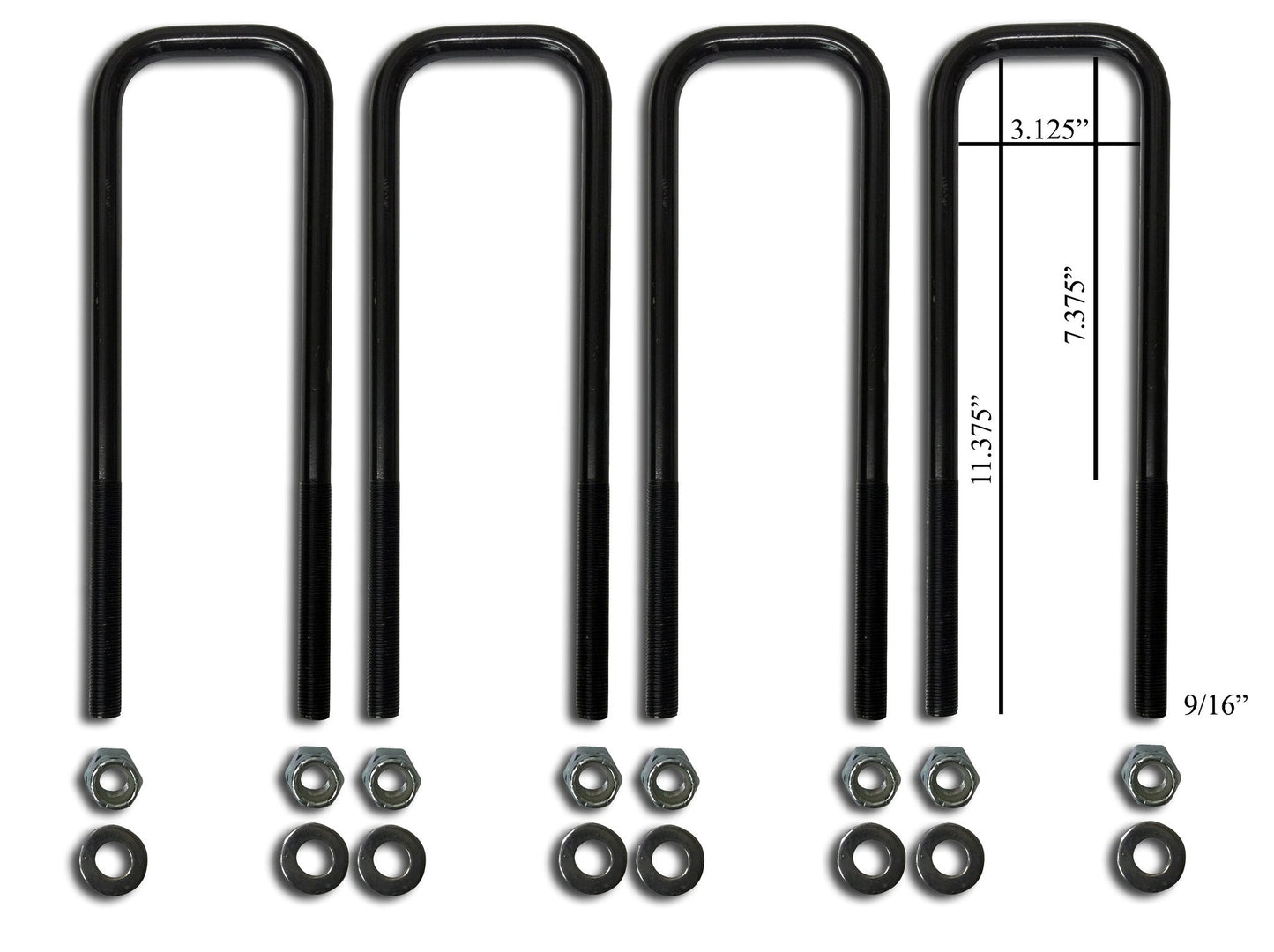 Front U-Bolt Replacement Kit - 1980-1997 Ford F250/F350