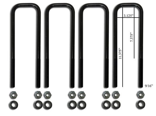 Front U-Bolt Replacement Kit - 1980-1997 Ford F250/F350