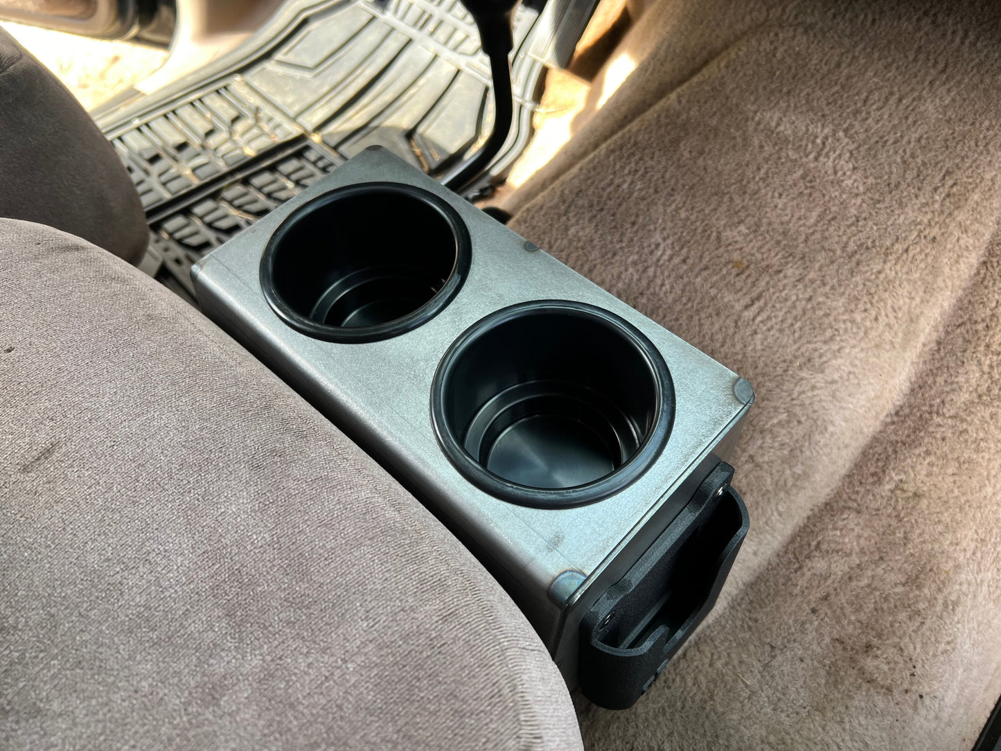 JC Customs Seat Mounted Console Cup Holder - 1992-1997 Ford F-Series