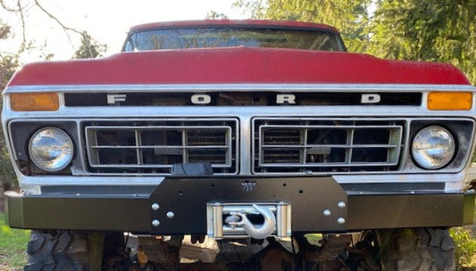 Engineered Vintage 'GOAT' winch bumper - 1967-1979 Ford F-Series