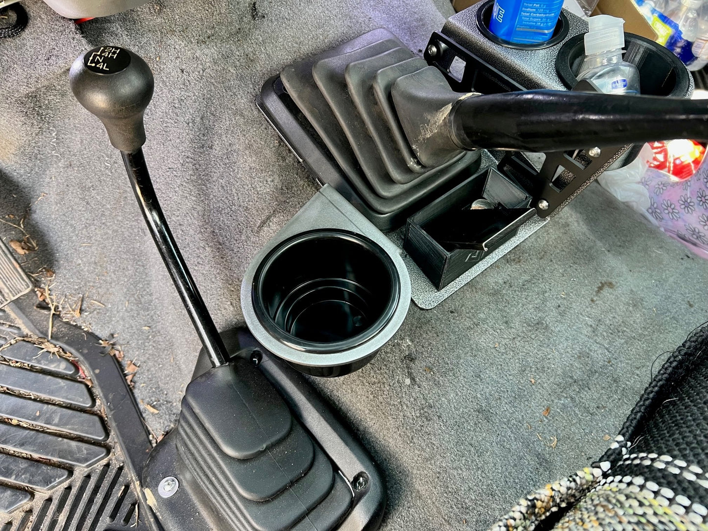 JC Customs Driver Side Cup Holder Expansion Kit - 1992-1997 Ford F-Series & Bronco