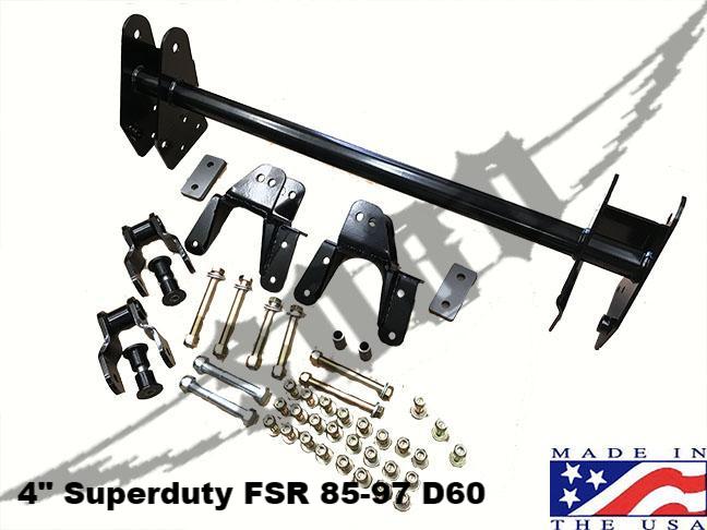 Shackle Reversal Kits (Super Duty spring) - 1992-1997 Ford F250/F350
