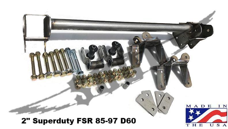 Shackle Reversal Kits (Super Duty spring) - 1992-1997 Ford F250/F350