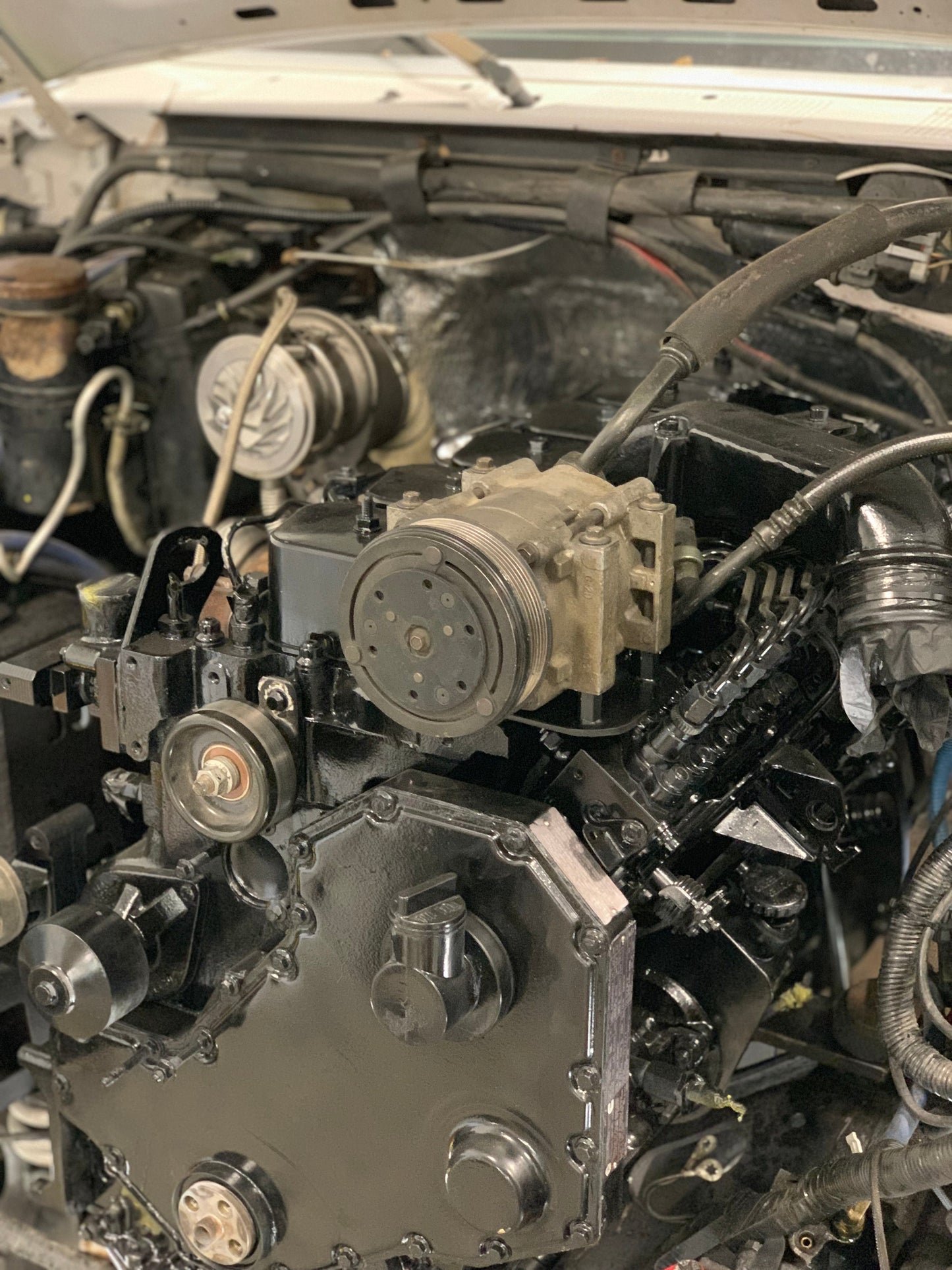 Carrick Customs Ford Cummins AC Compressor Mount - 1980-1997 Ford F-Series