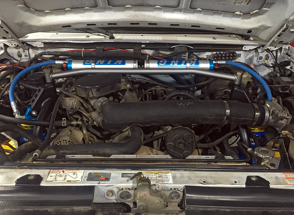 Desolate Motorsports Shock Hoops and Engine Crossover - 1980-1996 Ford F150/Bronco