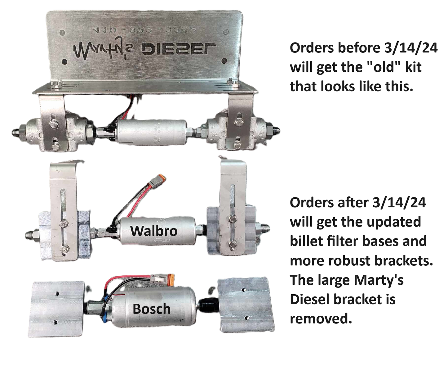 Marty's Diesel E-Fuel Conversion (1994.5-97) - Walbro Pump Kit
