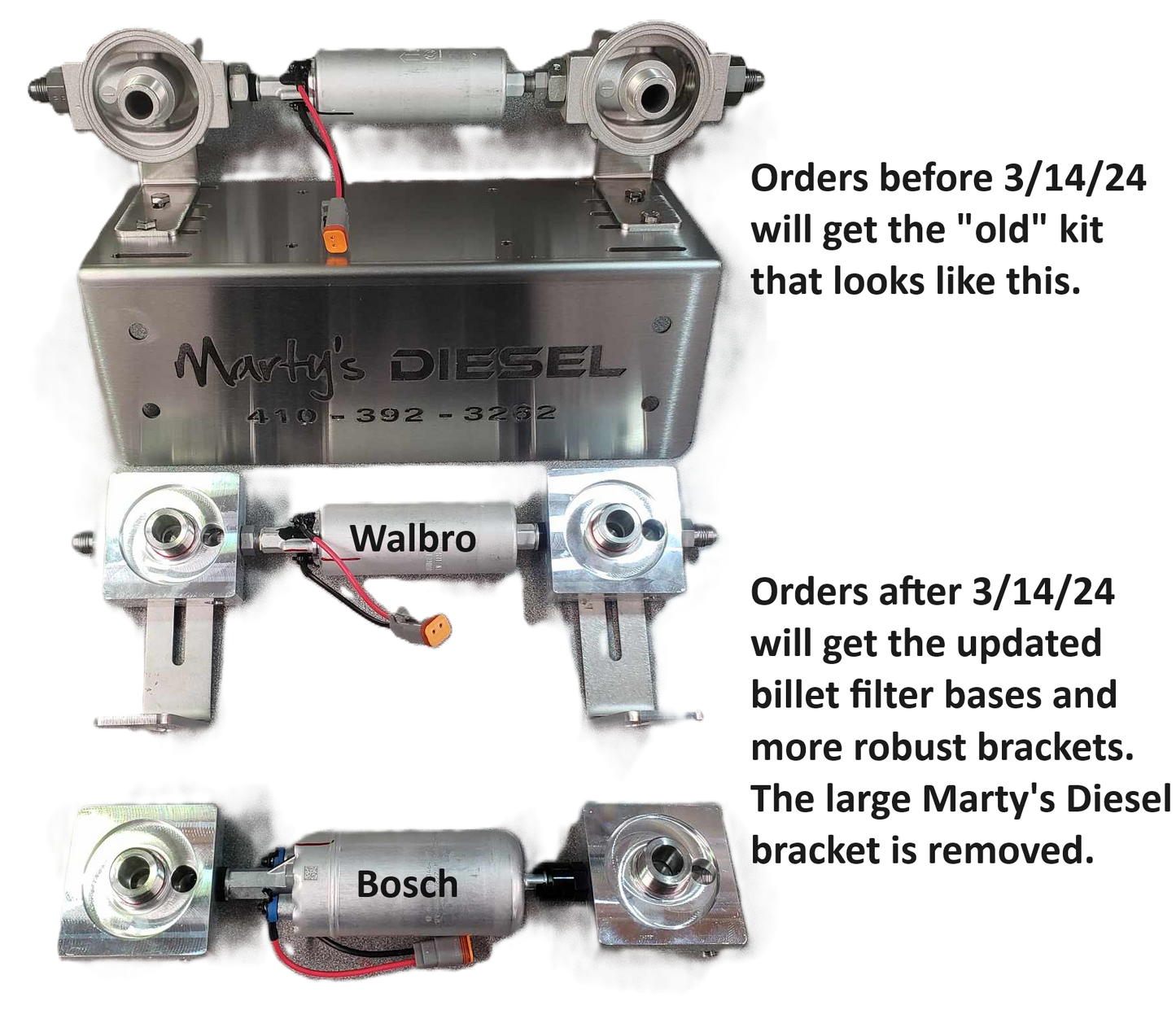 Marty's Diesel E-Fuel Conversion (1994.5-97) - Walbro Pump Kit