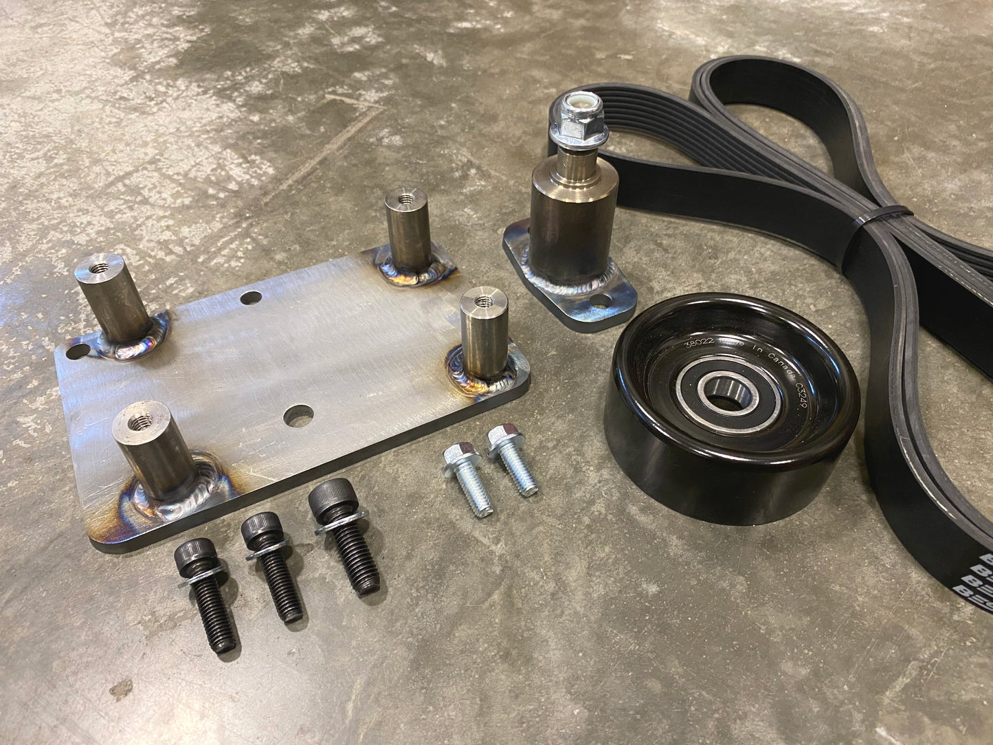 Carrick Customs Ford Cummins AC Compressor Mount - 1980-1997 Ford F-Series