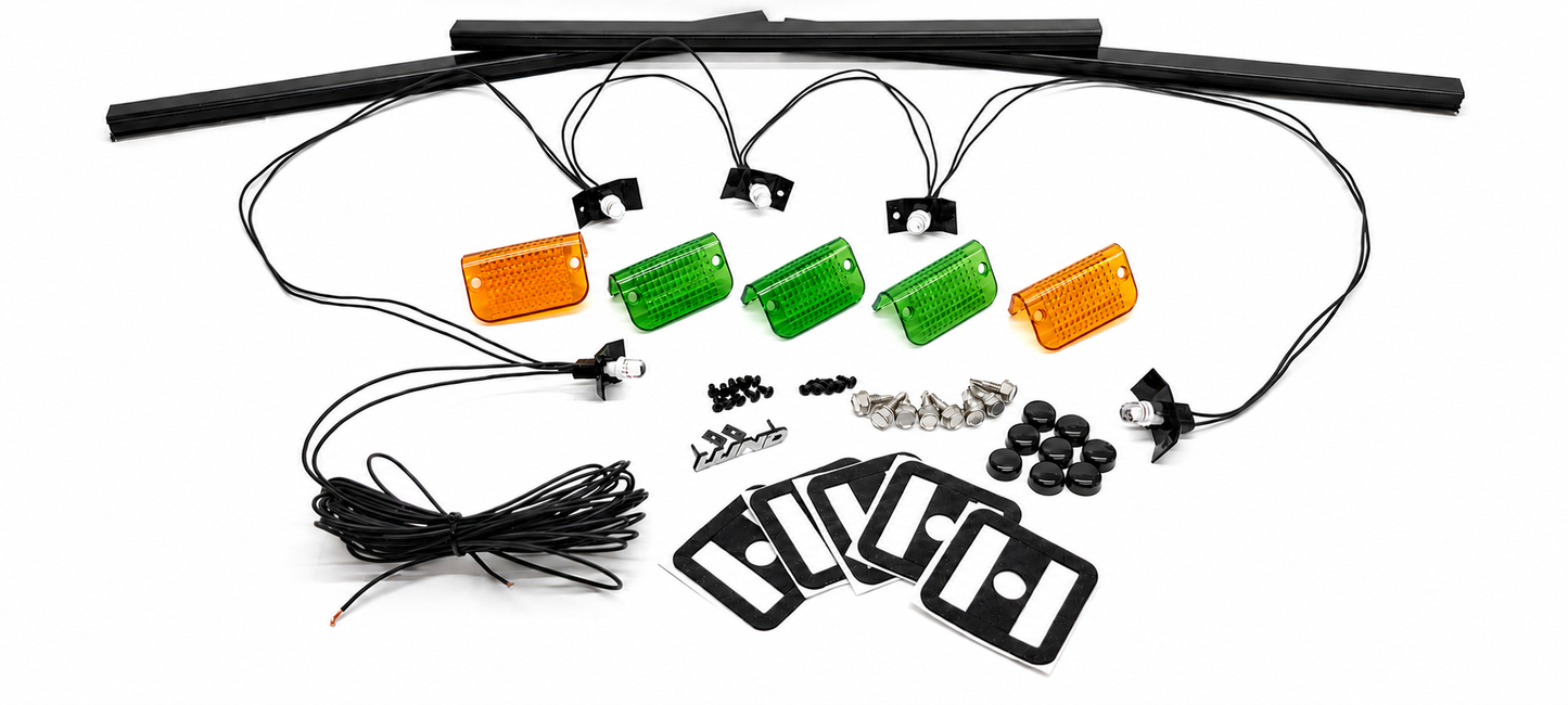 Complete Performance Lund Sun Visor Complete Kit - 1992-1997 Ford F-Series & Bronco