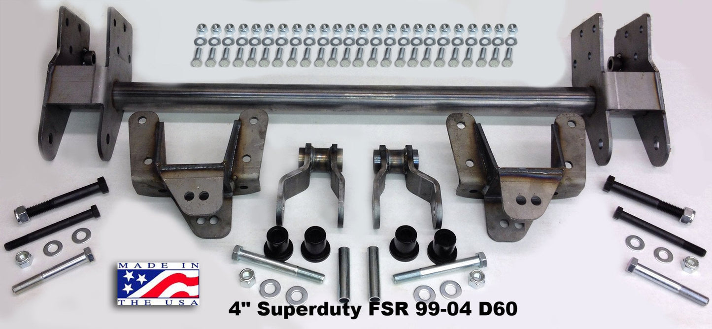 Shackle Reversal Kits (Super Duty spring) - 1992-1997 Ford F250/F350
