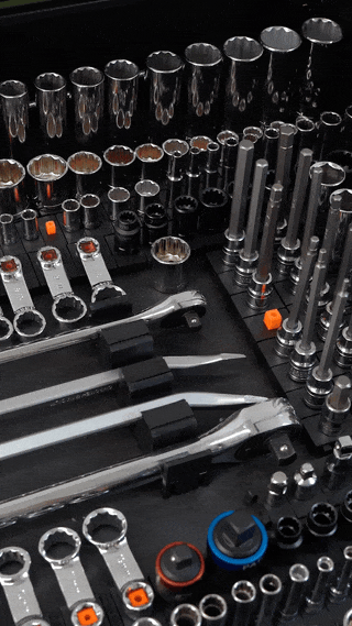 Toolbox Widget 1/4" Socket Organizers