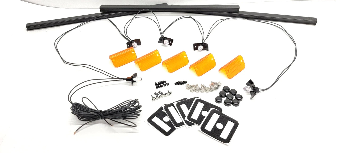 Lund Sun Visor Complete Install Kit: LED Wiring, Emblem, Hardware