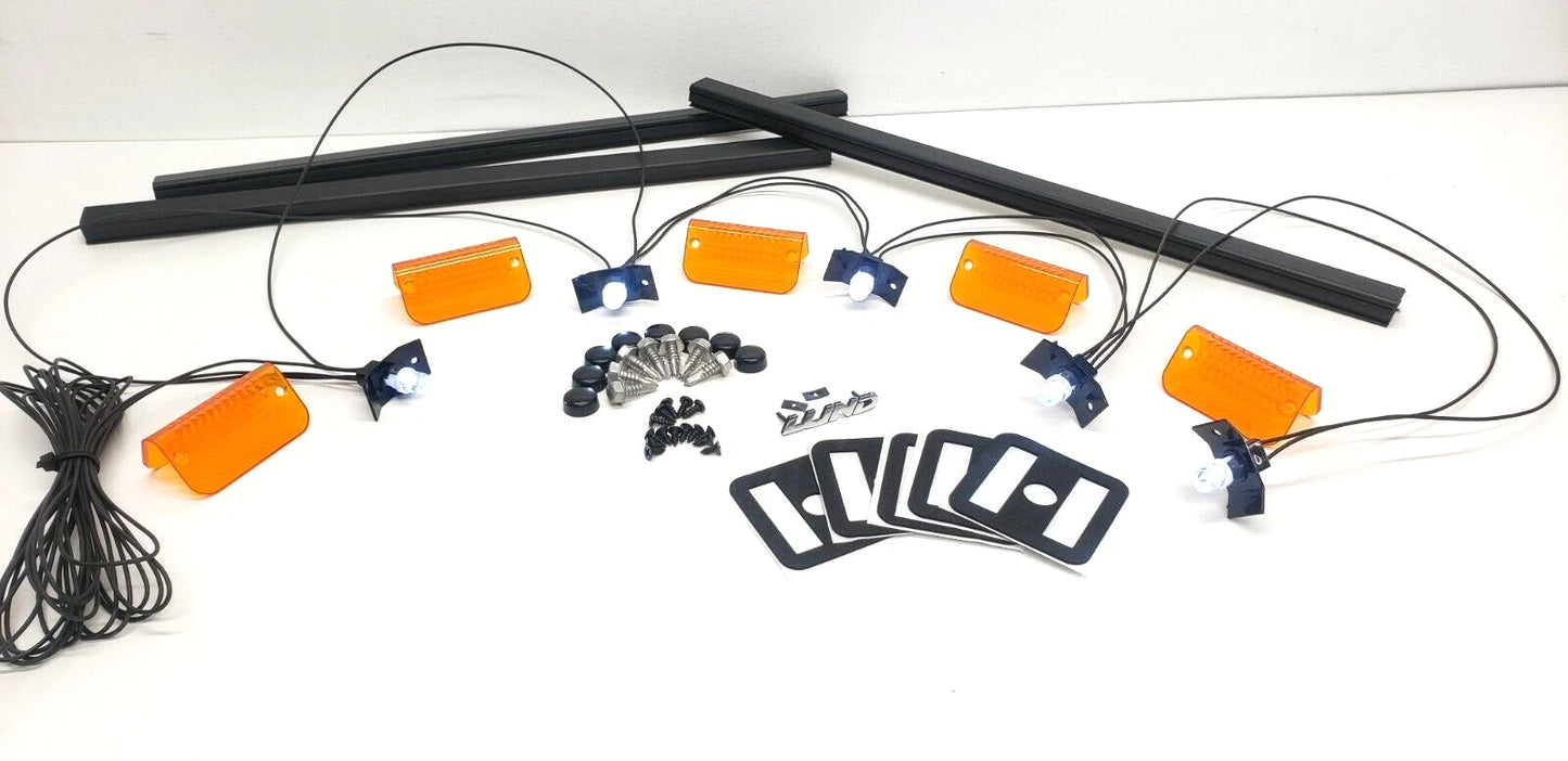 Lund Sun Visor Complete Install Kit: LED Wiring, Emblem, Hardware