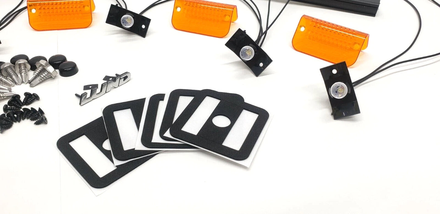 Lund Sun Visor Complete Install Kit: LED Wiring, Emblem, Hardware
