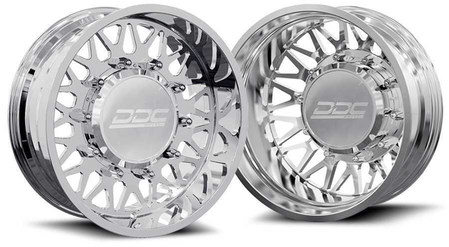(1987 - 1997) DDC Wheels Polished The Mesh Dually Wheels