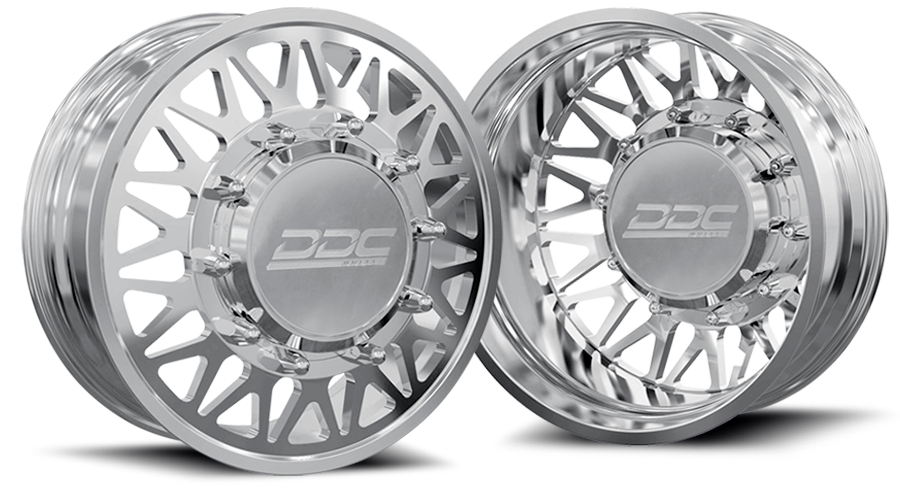 (1987 - 1997) DDC Wheels Polished The Mesh Dually Wheels