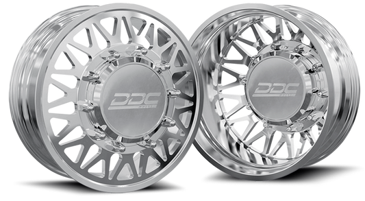 (1987 - 1997) DDC Wheels Polished The Mesh Dually Wheels