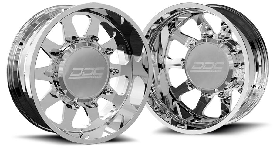 (1999 - 2004) DDC Wheels Polished The Ten Dually Wheels