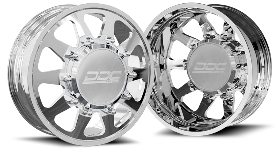 (1987 - 1997) DDC Wheels Polished The Ten Dually Wheels